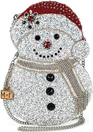 Mary Frances Womens Ice Breaker Crossbody Handbag Bag, White