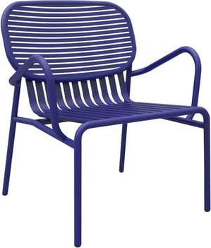 PETITE FRITURE Low armchair Week-end - Blue - Powder coated epoxy aluminium - Designer Studio BrichetZiegler