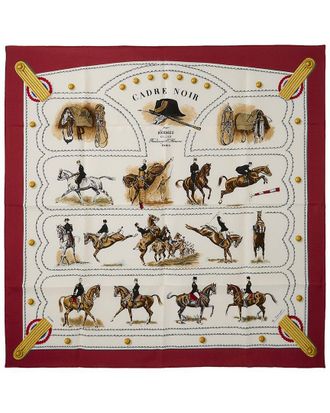 Herm&egrave;s Cadre Noir Colonel G. Margot Silk Scarf (Authentic Pre-Loved)