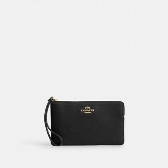 Coach Large Corner Zip Wristlet