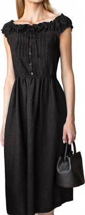 Emerson Fry Roussillon Dress In Jet Black