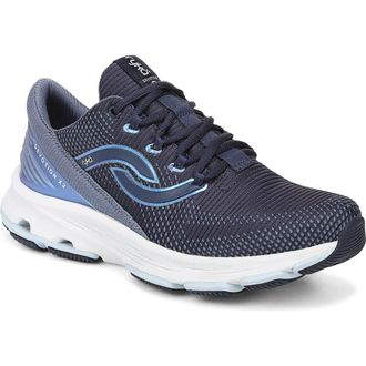 Ryk&auml; Devotion X 2 Walking Shoe in Academy Blue White at Nordstrom, Size 9.5