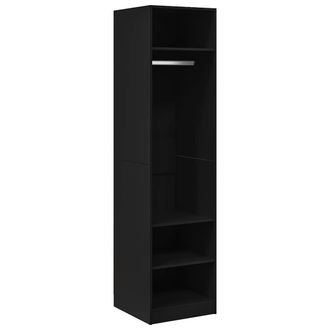 vidaXL Vidaxl - Armario De Madera Contrachapada Negro 50x50x200 Cm