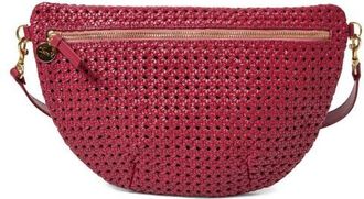 Clare Vivier Grande Woven Leather Belt Bag in Plummy at Nordstrom