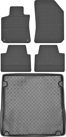 OEM Juego De Alfombrillas De Goma Para Coche Y Maletero Para Peugeot 308 Ii Sw Estate (2013-2021)