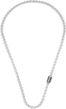 Good Art Hlywd Mens Goosebumps Pop Lock Ball Chain Necklace in Sterling Silver at Nordstrom, Size 21