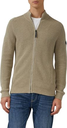 s.Oliver Strickjacke mit Stehkragen und Reissverschluss