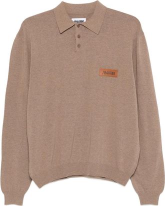 Magliano Long-sleeve Logo-patch Polo Shirt