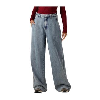 Catwalk Junkie Jeans, Dames, Blauw, W27, Katoen, Wide Leg Jeans