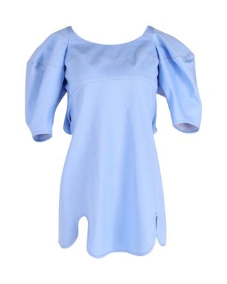 Ellery Deliberate Distance Cone Dress in Light Blue Cotton