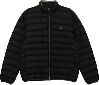 Fred Perry Giacca denim con ricamo - Nero