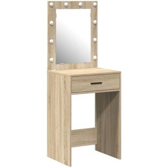 vidaXL Dressing Table Sonoma oak 50 x 41 x 135 cm Engineered wood vidaXL
