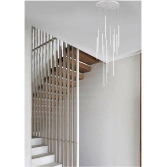 Trade Shop Trade Shop Traesio - Trade Shop - Lampadario Sospeso 105w Moderno Pendenti Led Bianco Luce 6500k 4000k 3000k Lp-45b