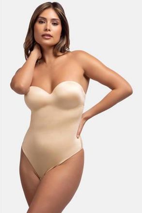Dorina strapless corrigerende stringbody Sublime Sculpt beige