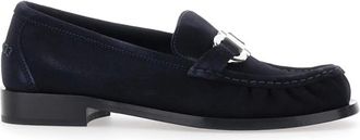 Ferragamo Schoenen, Dames, Blauw, 39 1/2 EU, Maryan Soft Mocassin