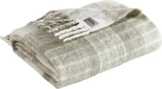 Eddie Bauer Hearthstone Plaid Reversible Throw Blanket in Light Beige Multi at Nordstrom Rack