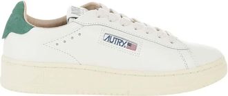 Autry White Leather Low-Top Sneakers