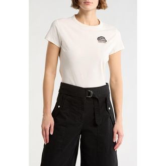 Boss Orange by Hugo Boss Rhinestone Embellished Short Sleeve T-Shirt in Open White at Nordstrom Rack, Size X-Small