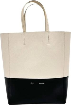 Celine Pre-owned Tote Bags, female, Multicolor, Size: ONE SIZE Pre-owned Vertical Cabas Leather Tote Bag