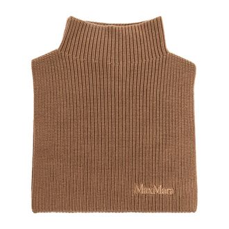 Max Mara Winter Scarves, female, Brown, ONE SIZE, Wool Turtleneck