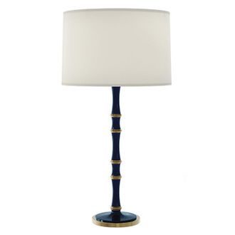 Ballard Designs Iris Table Lamp - Navy/Brass - Ballard Designs