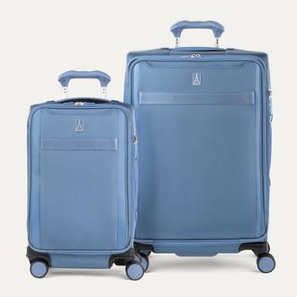 Travelpro Versapack + Softside Carry On & Medium Spinner Luggage Set in Elemental Blue at Nordstrom