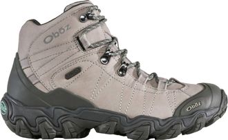 Oboz Footwear Womens Bridger Leather Waterproof Hiking Boots In Frost