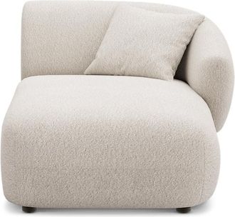Castlery Auburn Right Chaise Customized, (Performance Boucle) Cream, Spill Resistant, Modular Furniture Set by Castlery, Beige Color