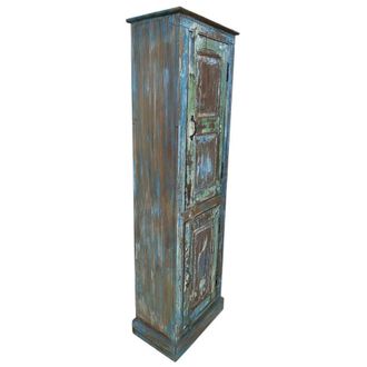 Wanderlust Deco Armario de madera artesanal 57x36x191h cm