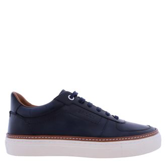 Bally Hens Brushed Leather Low-Top Sneakers, Brand Size 5 ( US Size 6 )