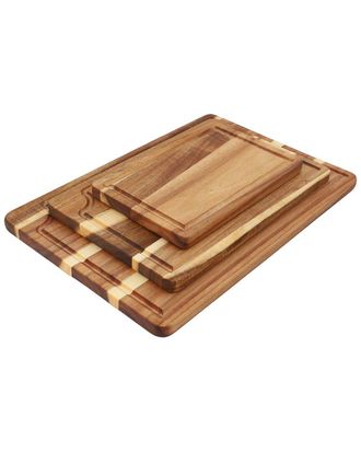 MegaChef 3Pc Acacia Wood Cutting Board Set