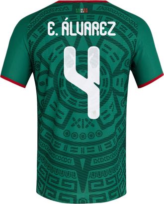 adidas Mexico 26 Home Julian Alvarez Authentic Jersey Asia Sizing Bold Green KW7738