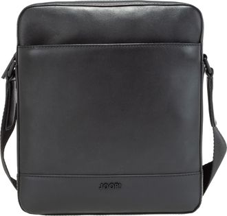 Joop Schultertasche JOOP manciano remus shoulderbag xsvz, Herren, Gr. B/H/T: 22cm x 25cm x 5cm, schwarz, Rindsleder, Taschen Schultertasche