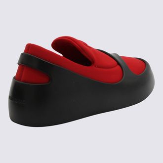 Ferragamo Mens Sneakers Black-Red _cover Tex-Le - Sole El Tex/le