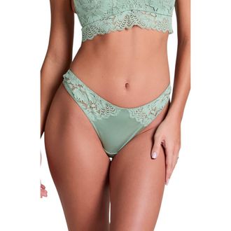 Hunkem&ouml;ller Andrea Thong in Iceberg Green at Nordstrom, Size X-Large