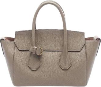 Bally Pre-owned Handbags, female, Gray, Size: ONE SIZE Pre-owned Sommet Small Leather Handbag