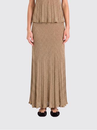 Twinset Gonna in maglia di misto lino