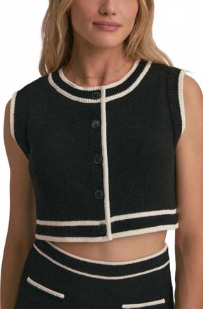 Favorite Daughter Meredith Crop Top In Black