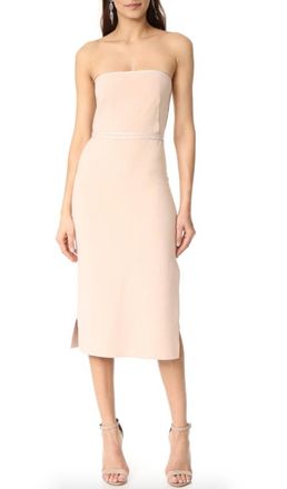 Elizabeth & James Elzabeth and James Strapless Satin Midi Dress Size XXS