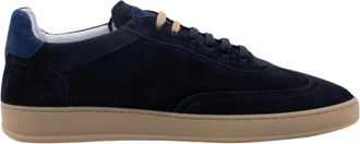 Soldini Akira Amalfi Sneaker - Heren - Sneakers - Blauw - 41 EU - Leer - Schoenen