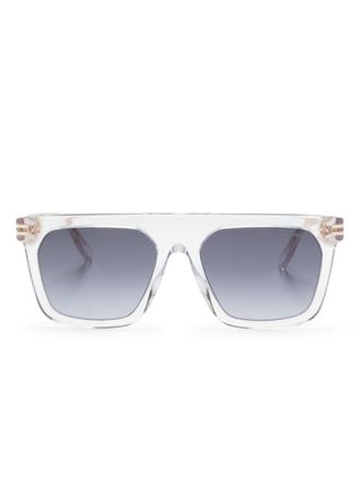 Marc Jacobs Marc zonnebril met vierkant montuur - Beige