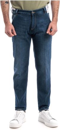 Pantaloni Torino Losvallende Stretch Denim Broek - Heren - Slim Fit Jeans - Blauw - W35 - Denim - Jeans