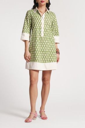 Frances Valentine Tracey Mini Dress Loop in Green/oyster at Nordstrom, Size X-Small