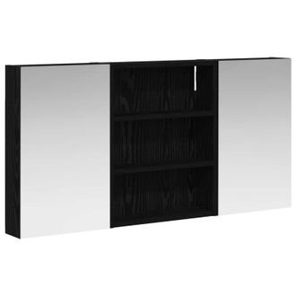 vidaXL Juego De Muebles De Ba&ntilde;o Con Estante 3 Pcs 100 X 10,5 X 50 Cm Vidaxl