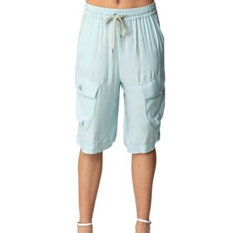 Pinko Pinko, Dames, Korte broeken, Blauw, Maat: M