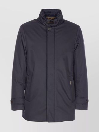 Moorer long padded jacket high neck