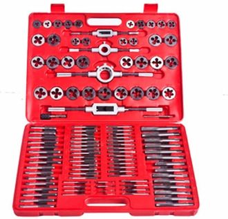 vidaXL Set di Utensili Dadi e Filiere Maschi 111 pz - Vidaxl