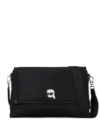 Karl Lagerfeld large Ikon shoulder bag - Black
