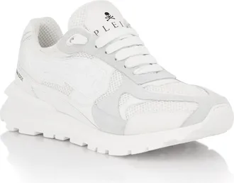 Philipp Plein Runner Titan Edge Men in White/white at Nordstrom, Size 44