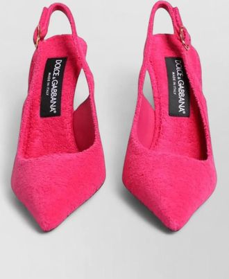 Dolce & Gabbana suede slingback sandals